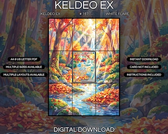 Keldeo EX 167/086 Lámina artística extendida / Exhibidor de carpeta White Flare (Descarga digital)