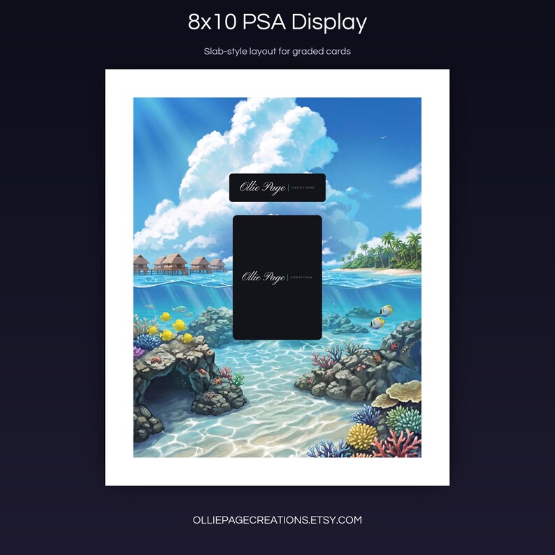 Collector bundle feature overview for Psyduck extended binder art — binder page grids plus 8x10