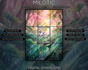 Milotic 237/191 Extended Art Print | Surging Sparks Binder Display (Digital Download)