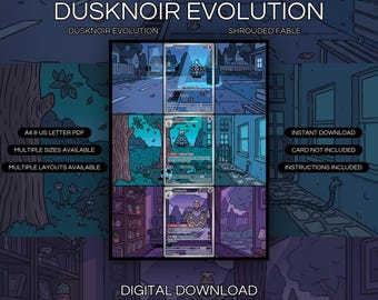 Dusknoir Evolution 068 + 069 + 070 Extended Art Print | Shrouded Fable Binder Display (Digital Download)