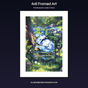 Chillet BP01-025-SSP 4x6 full-bleed framed art print, ready to frame, Dawn of Palapagos