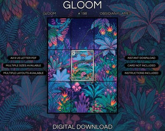 Gloom 198/197 Extended Art Print | Obsidian Flames Binder Display (Digital Download)