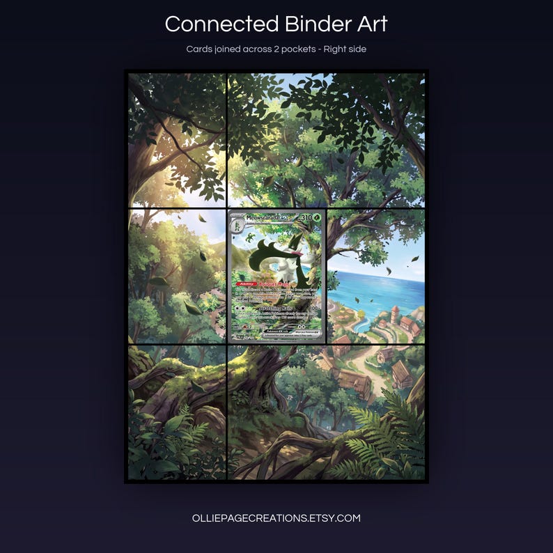 printable 9-pocket TCG display insert by Ollie Page Creations