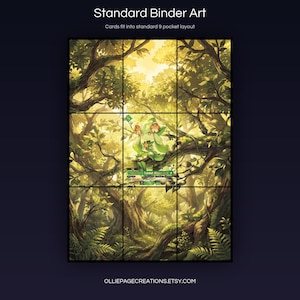 Petalia BP01-051-SP extended art 3x3 grid layout, full 9-pocket binder page display printable, Dawn of Palapagos collector insert