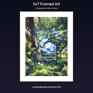 Chillet BP01-025-SSP 5x7 full-bleed framed art print, ready to frame, Dawn of Palapagos