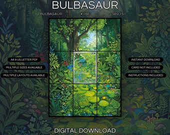 Bulbasaur 166/165 Extended Art Print | S&V 151 Binder Display (Digital Download)
