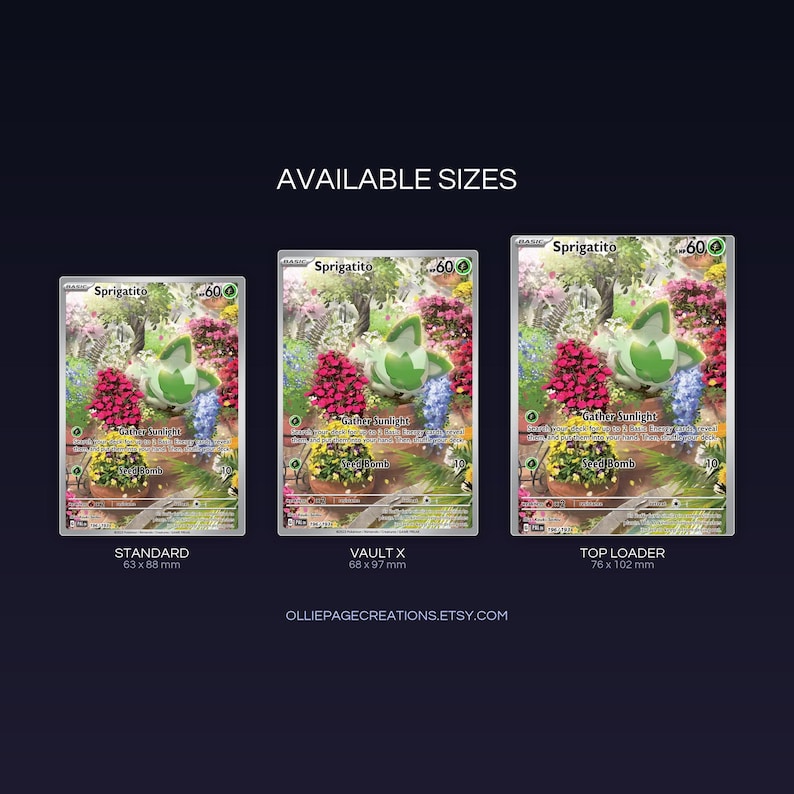 printable 9-pocket TCG display insert by Ollie Page Creations