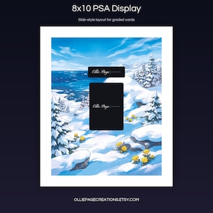 Piplup 098/094 8x10 PSA slab-style display layout for graded card presentation, Phantasmal Flames