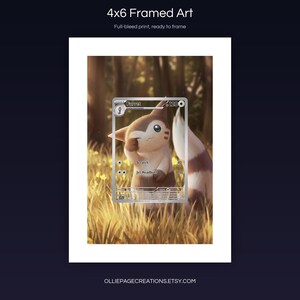 Furret 168/159 4x6 full-bleed framed art print, ready to frame, Journey Together