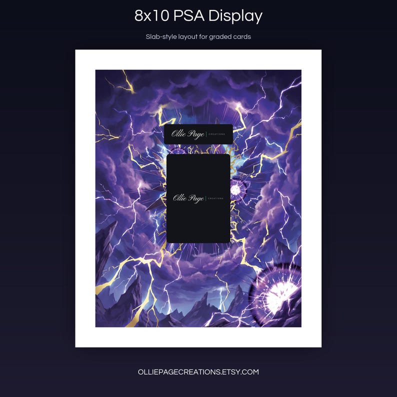 Helzephyr BP01-073-SSP 8x10 PSA slab-style display layout for graded card presentation, Dawn of Palapagos
