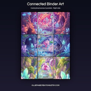 Tinkaton Evolution 216 + 217 + 262 connected binder art joining across two pockets, right side, printable extended card display for 9-pocket binders