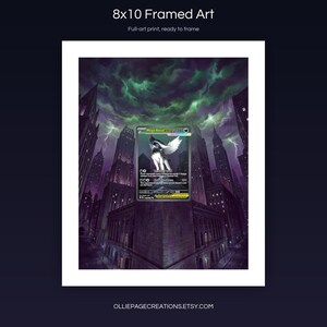 Mega Absol EX 180/132 8x10 full-art framed print, ready-to-frame extended art wall display, Mega Evolution