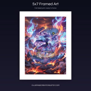 Katress BP01-075-SP 5x7 full-bleed framed art print, ready to frame, Dawn of Palapagos