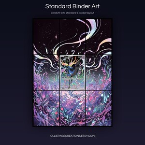 Xerneas 091/086 extended art 3x3 grid layout, full 9-pocket binder page display printable, Chaos Rising collector insert