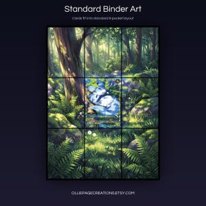 Chillet BP01-025-SSP extended art 3x3 grid layout, full 9-pocket binder page display printable, Dawn of Palapagos collector insert