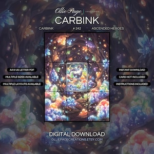 Carbink 242/214 Extended Art Print | Ascended Heroes Binder Display (Digital Download)
