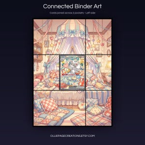 Cinccino EX 119/086 connected binder art joining across two pockets, left side, printable extended card display for 9-pocket binders