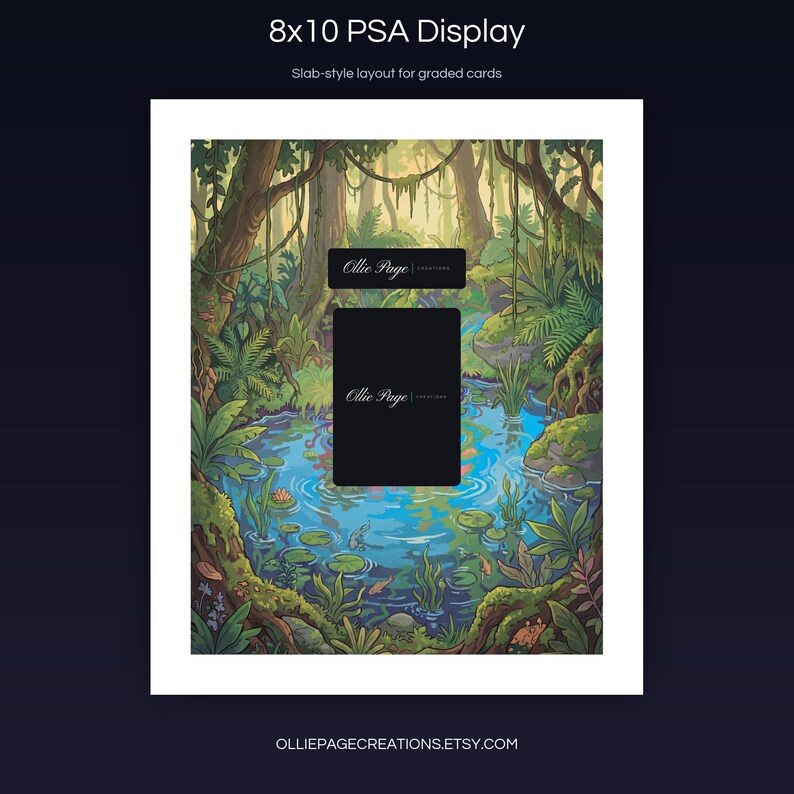 Ivysaur 167/165 8x10 PSA slab-style display layout for graded card presentation, S&V 151