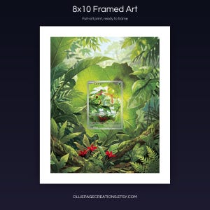 Caterpie 172/165 8x10 full-art framed print, ready-to-frame extended art wall display, S&V 151
