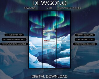 Dewgong 097/094 Extended Art Print | Phantasmal Flames Binder Display (Digital Download)