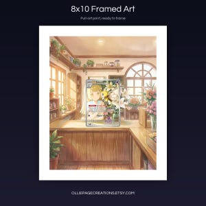 Lillie's Ribombee 164/159 8x10 full-art framed print, ready-to-frame extended art wall display, Journey Together