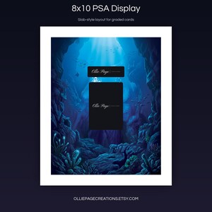 Blastoise EX 200/165 8x10 PSA slab-style display layout for graded card presentation, S&V 151