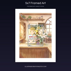 Lillie's Ribombee 164/159 5x7 full-bleed framed art print, ready to frame, Journey Together