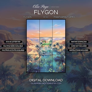 Flygon 101/094 Extended Art Print | Phantasmal Flames Binder Display (Digital Download)