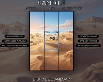 Sandile 216/198 Stampa artistica estesa / Raccoglitore Scarlet & Violet (Download digitale)