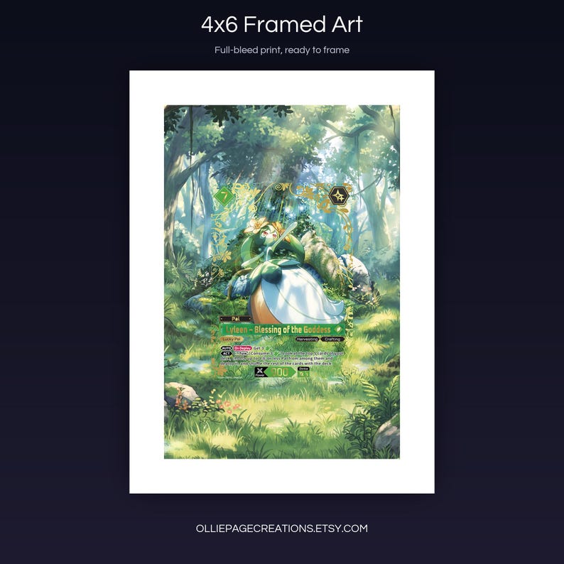 Lyleen BP01-049-SSP 4x6 full-bleed framed art print, ready to frame, Dawn of Palapagos