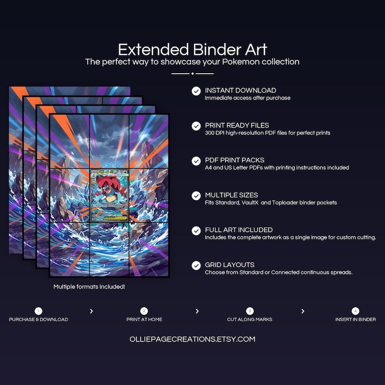 radiating orange and purple energy beams
