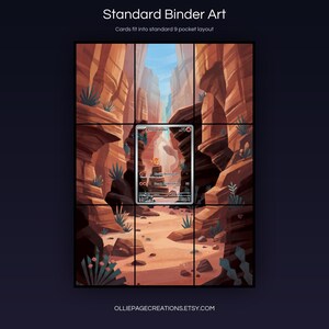 Charmander 168/165 extended art 3x3 grid layout, full 9-pocket binder page display printable, S&V 151 collector insert