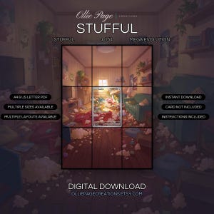 Stufful 154/132 Extended Art Print | Mega Evolution Binder Display (Digital Download)
