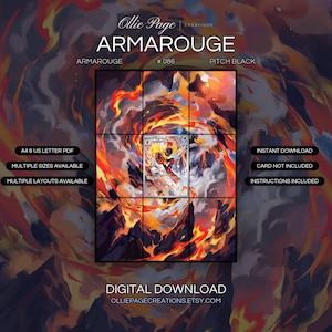 Armarouge 086/084 拡張アートプリント | ピッチブラックバインダーディスプレイ（デジタルダウンロード）