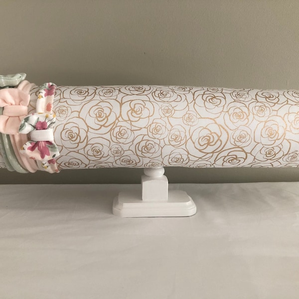 Headband Holder, Hair Bow Organizer Stand, Long Bolster