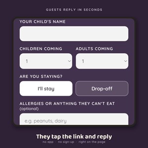 Dinosaur Birthday Invitation Website, Interactive Dino Party Invite with Live RSVP, Animated Kids Birthday Invitation Made For You image 5