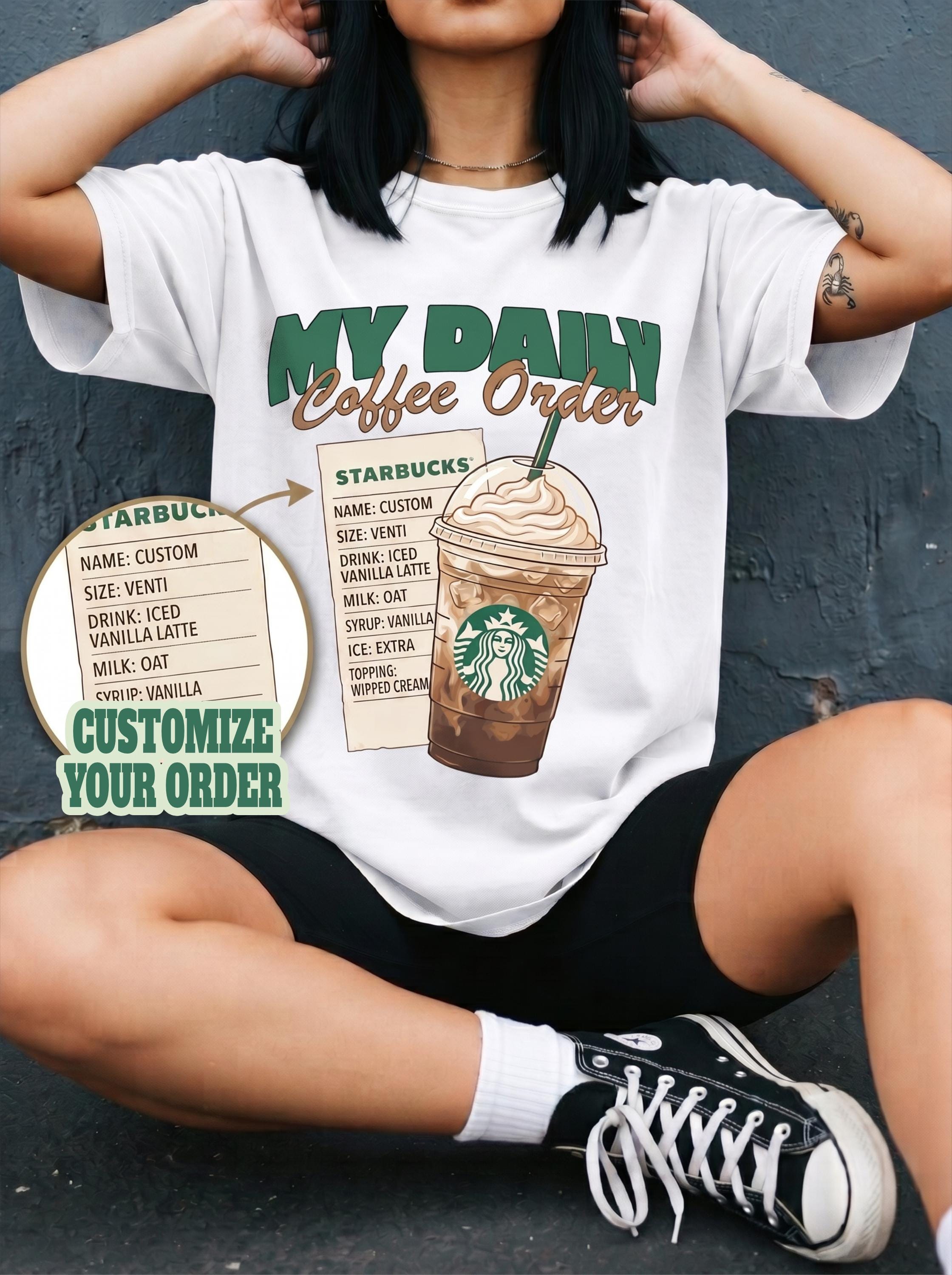 Starbucks Order Tee - Etsy