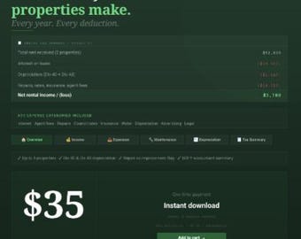 Rental Property Manager | ATO Expense Tracker Depreciation | Australian Investment Property