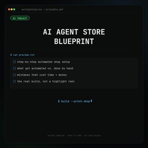 Blauwdruk voor een AI-agentwinkel | Handleiding voor een geautomatiseerde drukkerij (PDF-download)