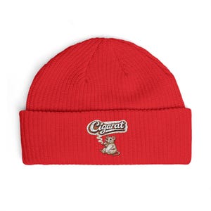 cigarette beanie Buy the Al Capone Knit chunky knit Smoking Beanie - Etsy