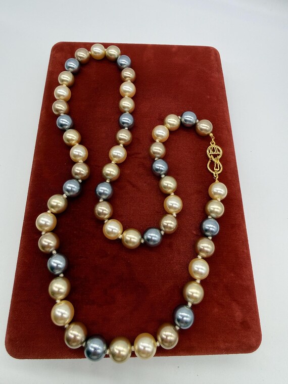 Vintage KJL Kenneth Jay Lane Glass Beaded Necklac… - image 10