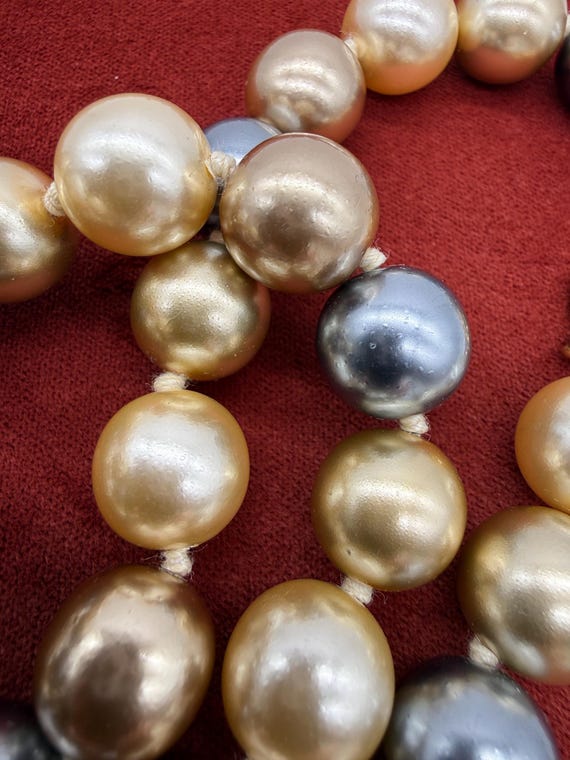 Vintage KJL Kenneth Jay Lane Glass Beaded Necklac… - image 8