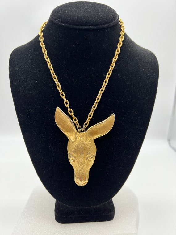 Oversized Vintage Napier Donkey Necklace