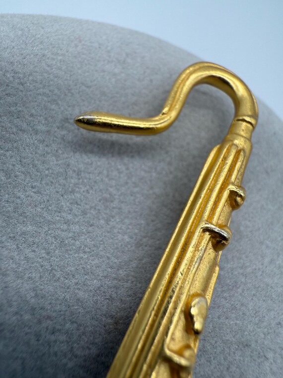 KJL Kenneth Jay Lane Saxophone Instrument Brooch … - image 5