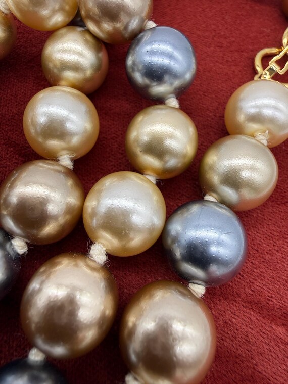 Vintage KJL Kenneth Jay Lane Glass Beaded Necklac… - image 7