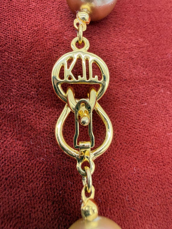 Vintage KJL Kenneth Jay Lane Glass Beaded Necklac… - image 9