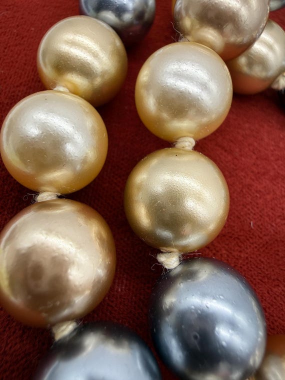 Vintage KJL Kenneth Jay Lane Glass Beaded Necklac… - image 4