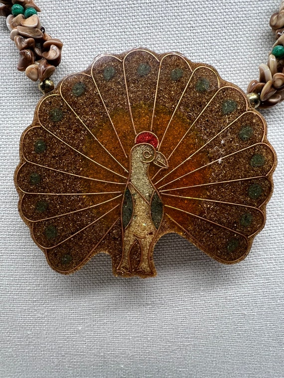 Unique Artisan Turkey Necklace Set for Thanksgivin