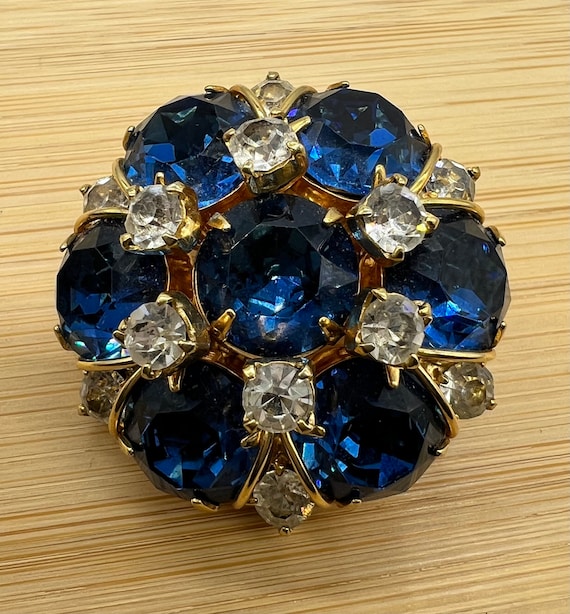 Sapphire & Rhinestone Hattie Carnegie Single Orpha