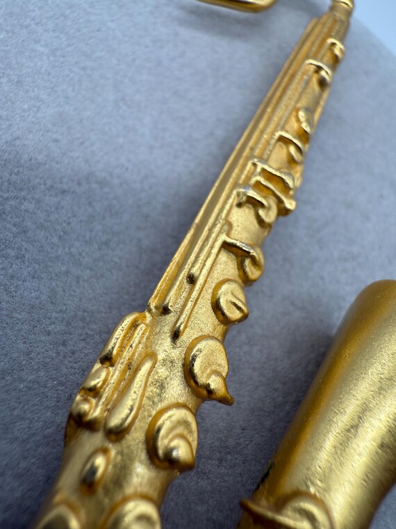 KJL Kenneth Jay Lane Saxophone Instrument Brooch … - image 4